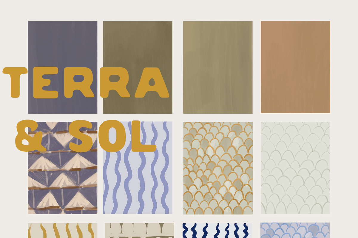 Handmade Mediterranean Backgrounds, a Background Graphic by Lana Elanor (Photo 7 of 8)
