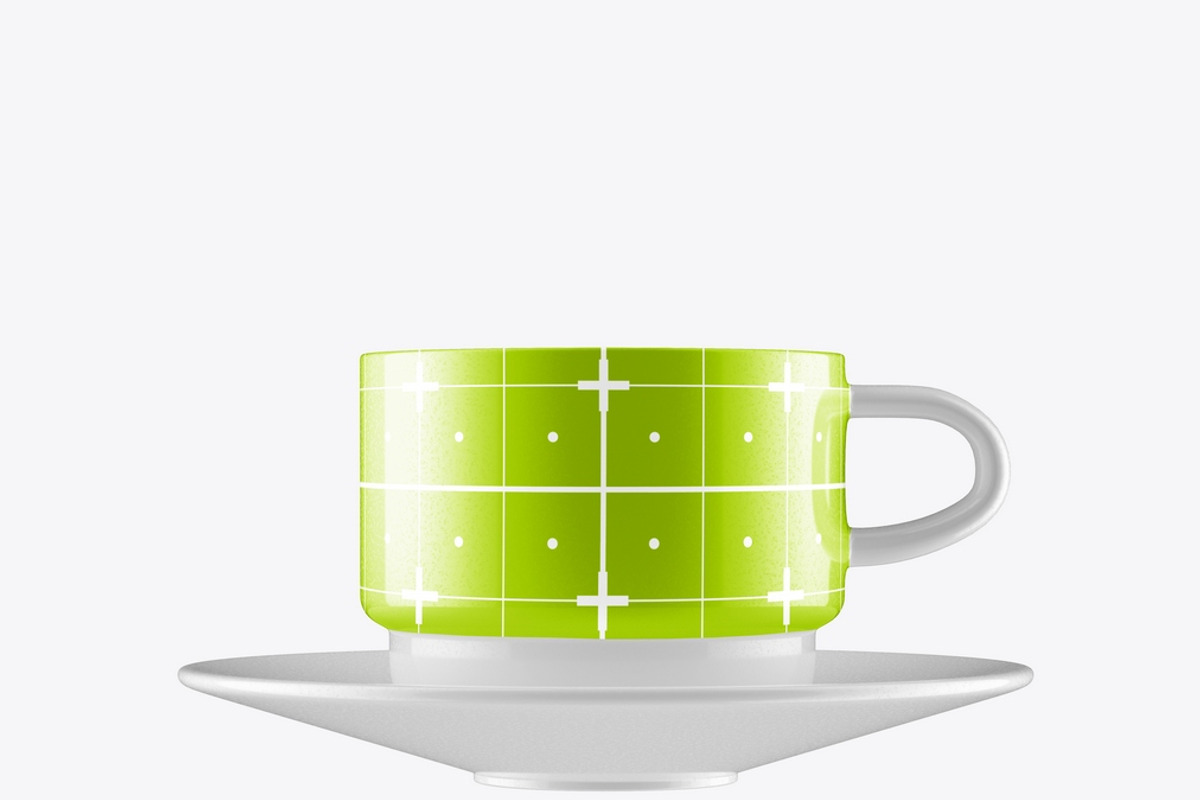 Ceramic Coffee Cup Mockup, an Advertising Mockup by OneVectorStock (Photo 7 of 10)