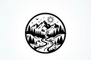 60 Eco Globe Landscape Silhouette, a Technology Illustration by Amazin_art (Thumbnail 48 of 49)