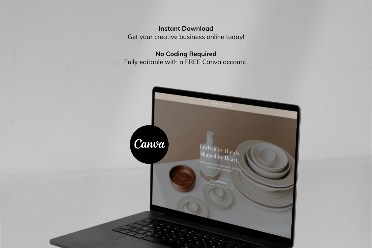 Earthy Ceramics & Pottery Website, a Landing Page Template by batang (Photo 5 of 5)