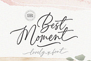 Signature Calligraphy - Best Moment, a Script Font by Subectype Studio (Thumbnail 1 of 10)
