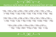 Sale-Fratello Nick Split Monogram 2, a Font by Debi Sementelli (Thumbnail 4 of 5)