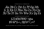Black Eather - Vintage Elegant Font, a Blackletter Font by Pandeka Studio (Thumbnail 9 of 9)