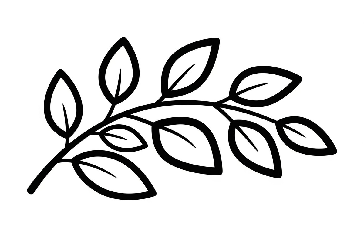 Botanical Leaf Silhouette Bundle, an Illustration by Creativeshirt (Photo 49 of 51)