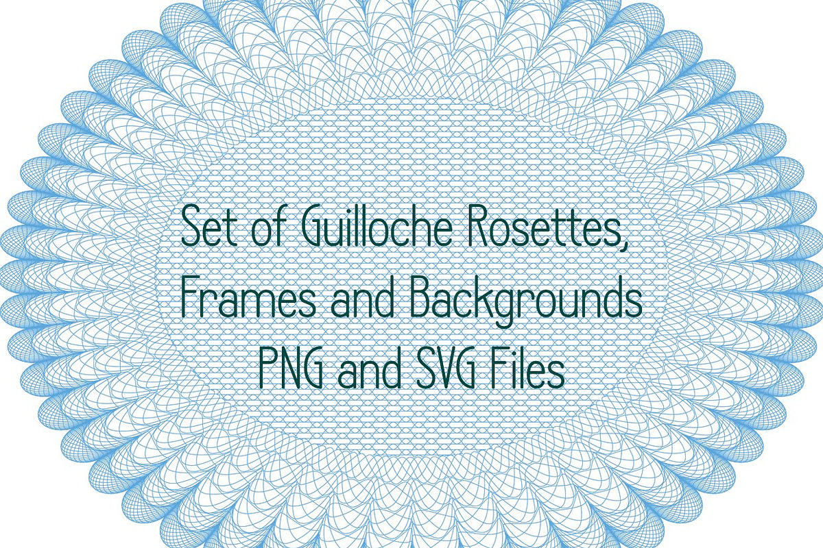 Guilloche Rosettes and Backgrounds, a Background Graphic by Kseniya-Omega (Photo 1 of 10)
