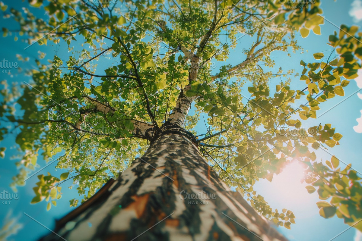 98 Trees view from below, a Nature Photo by Handmadefont (Photo 81 of 98)