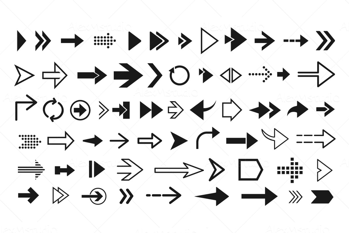 Set of Arrows, an Icon by AlexMstudio