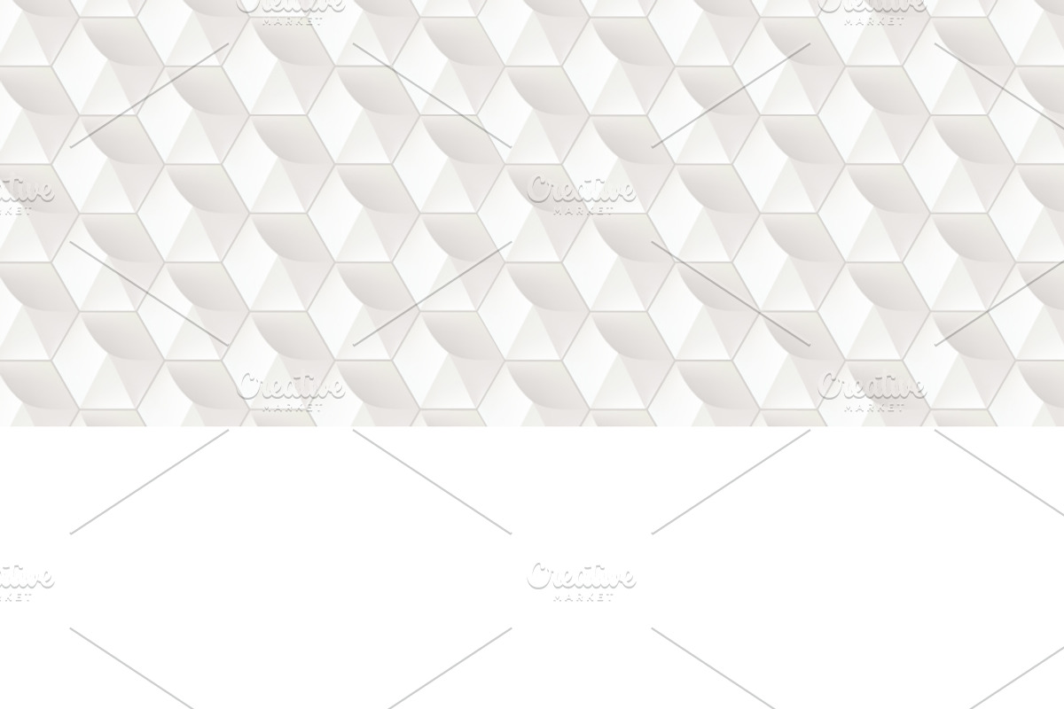 White 3D Effect Hexagon Tiles, a Texture Graphic by AlexMstudio