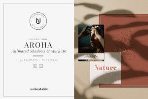 Aroha - Animated Shadows & Mockups, a Product Mockup by The Iconic