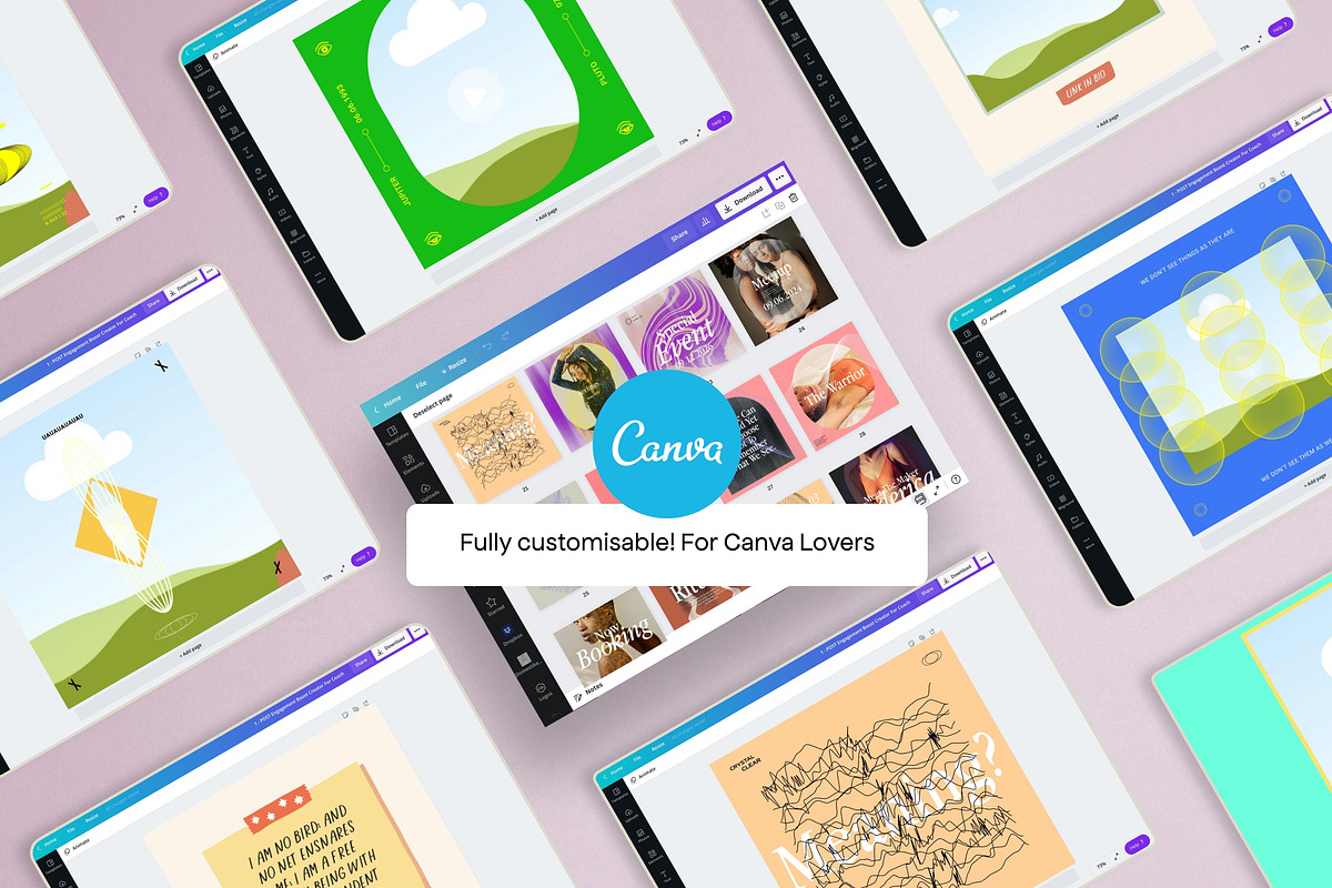 Feel - Social Media Kit CANVA & PS, a Social Media Template by Sparrow & Snow (Photo 2 of 25)
