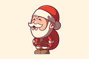 Mini santa!, a Seasonal Illustration by pedrors (Thumbnail 1 of 3)
