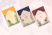 Set of three Mughal wedding invite, an Object Illustration by GraphicsByNaeem (Thumbnail 2 of 3)