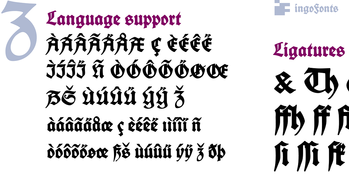 Koch Schrift, a Blackletter Font by ingoFonts (Photo 8 of 10)