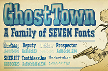 Ghost Town - old west poster font