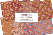 Autumn Boho Patterns Thistle Flowers, a Pattern Graphic by RachelStudio (Thumbnail 9 of 10)