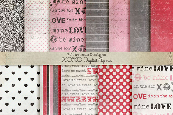 Xoxo Digital Papers