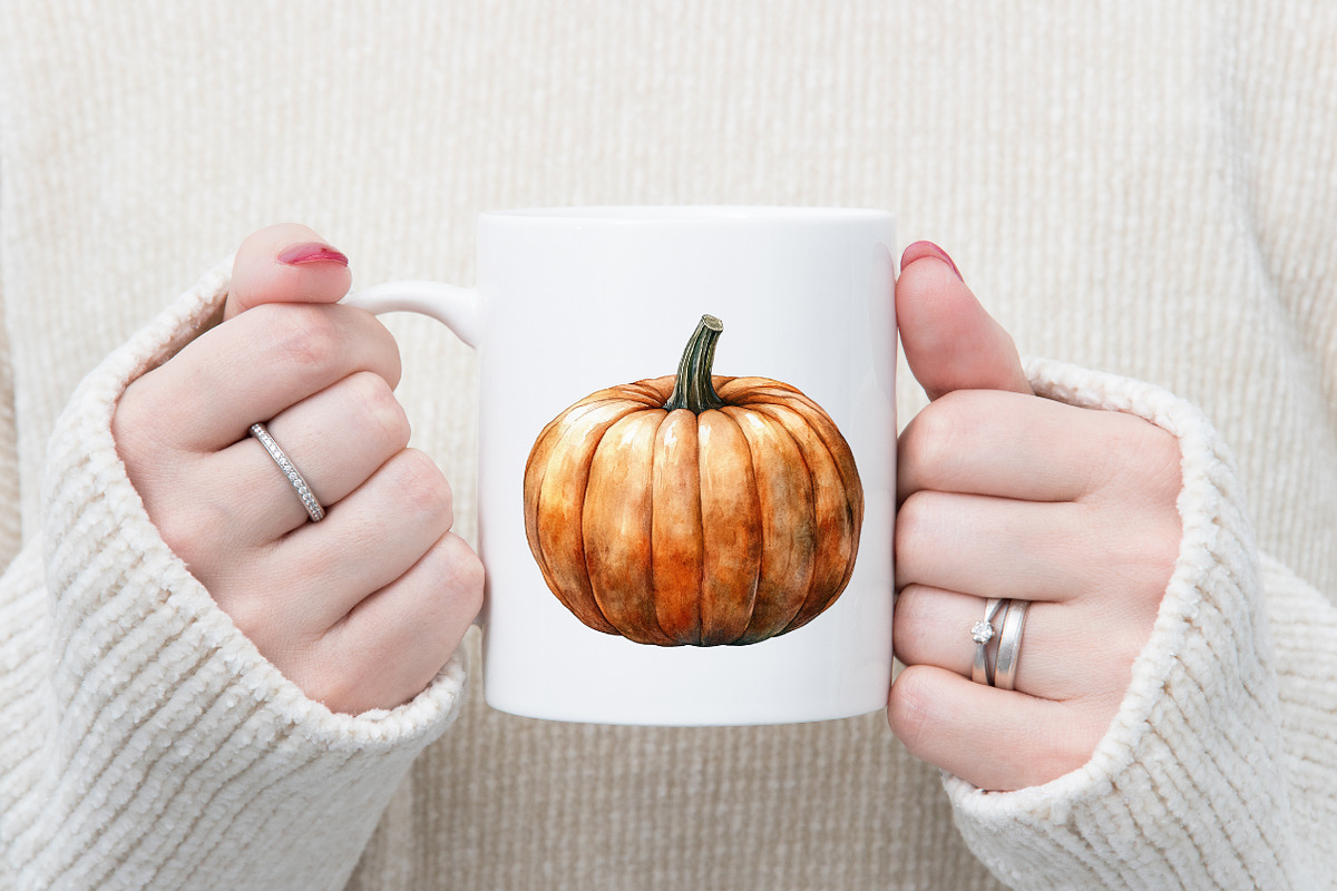 Fall Pumpkin Clipart PNG Autumn, a Graphic by designcity5 (Photo 4 of 5)