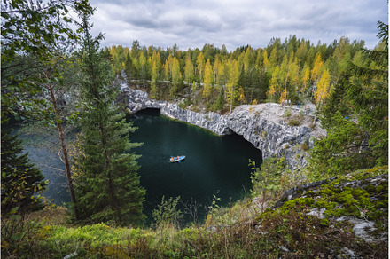 Pleasure boat in Marble canyon in, a Nature Photo by Igor Tichonow