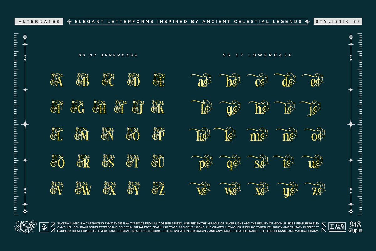 Silveria Magic Typeface, a Blackletter Font by alit design (Photo 15 of 17)