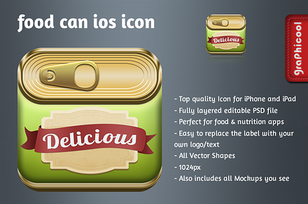 Canned Food iOS app icon
