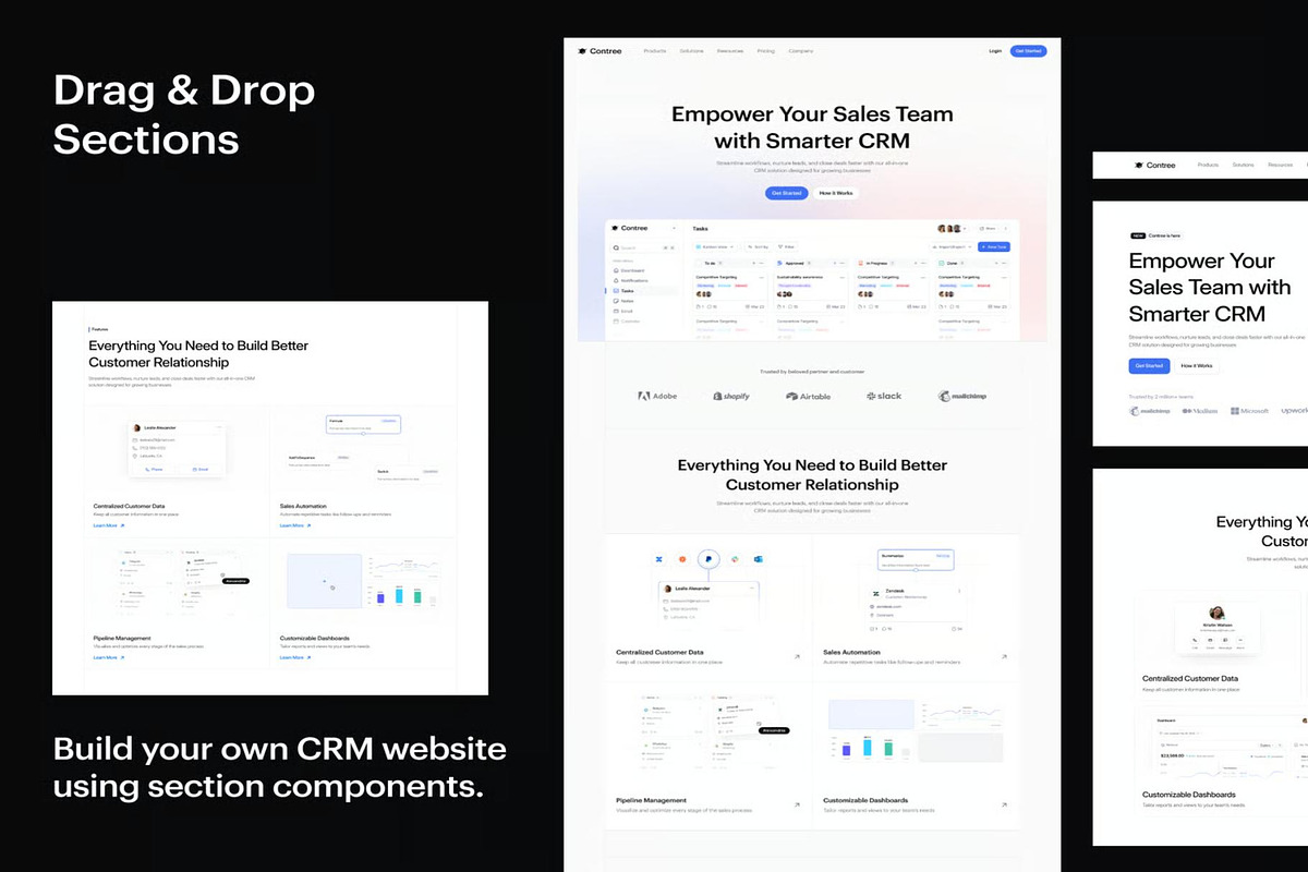 Contree CRM Website Template UI Kit, an UI Kit Template by Lumina_ui_ux202 (Photo 7 of 8)