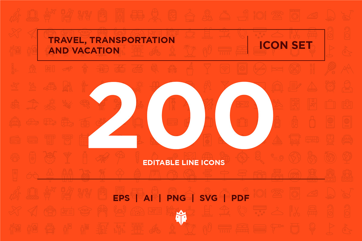 Travel, Transportation And Vacation, an Outline Icon by Pathlord (Photo 1 of 7)