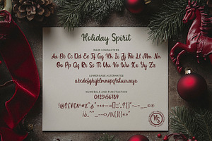 Holiday Spirit Festive Charming Font