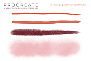Procreate Watercolor Brush & Stamps, a Brush Add-On by CC CREATIVE CO (Thumbnail 14 of 21)
