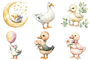Silly Goose Clipart, an Illustration by CitraGraphics (Thumbnail 5 of 5)