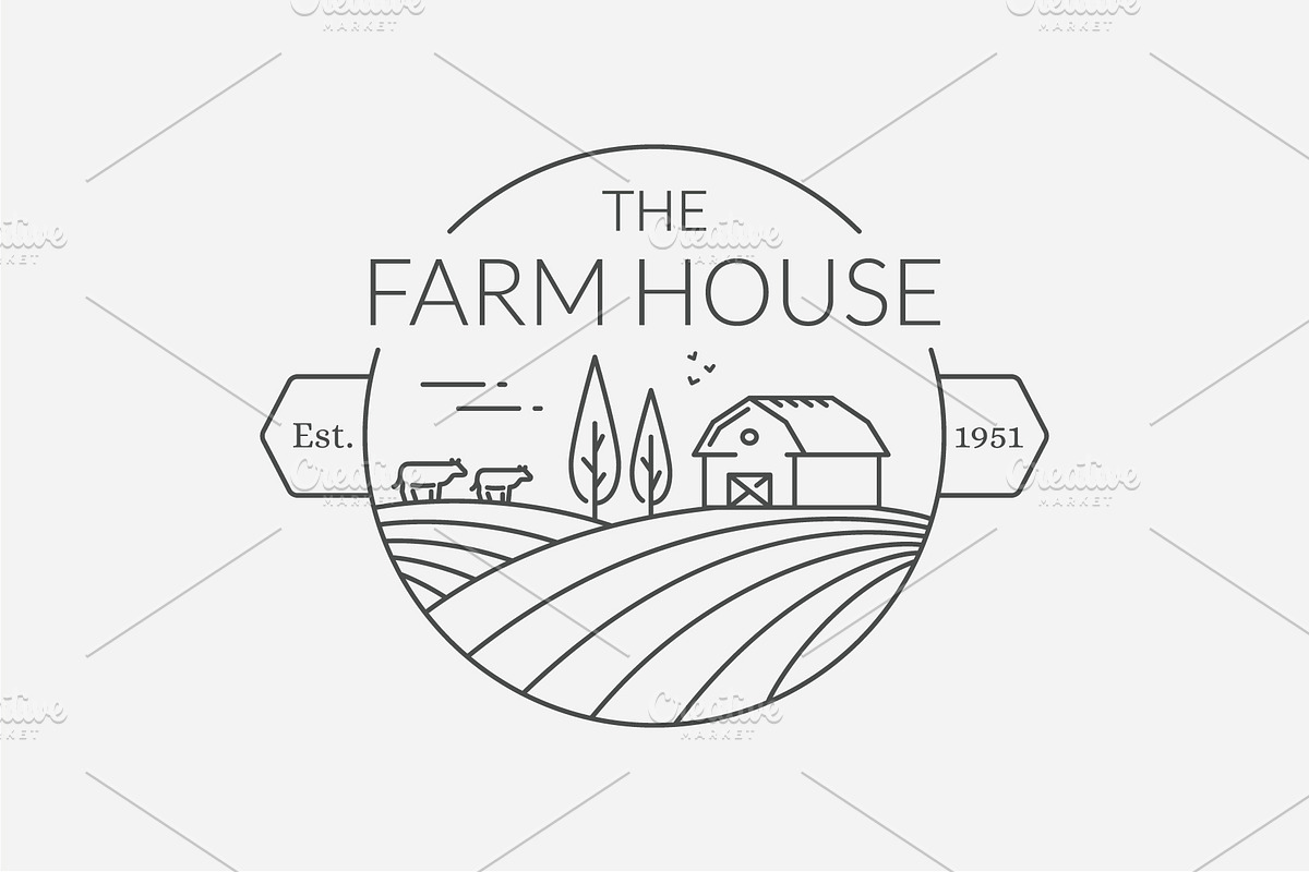 Farm Logo Templates, a Branding & Logo Template by JuliaMalinovskaya (Photo 2 of 8)