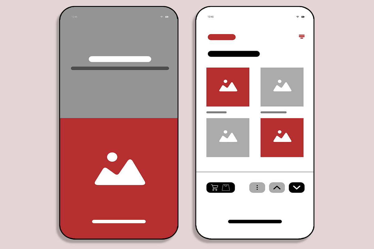 Mobile App Wireframe Template, a Wireframe Template by MightyDesign (Photo 2 of 8)