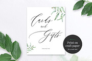 Cards and Gifts Sign, Aurora, an Invitation Template by Alice Bluefox (Thumbnail 3 of 6)
