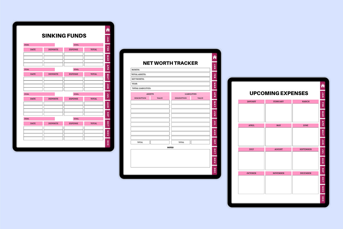 Digital 2026 Budget&Financial Bundle, a Stationery Template by Shumaya (Photo 6 of 6)