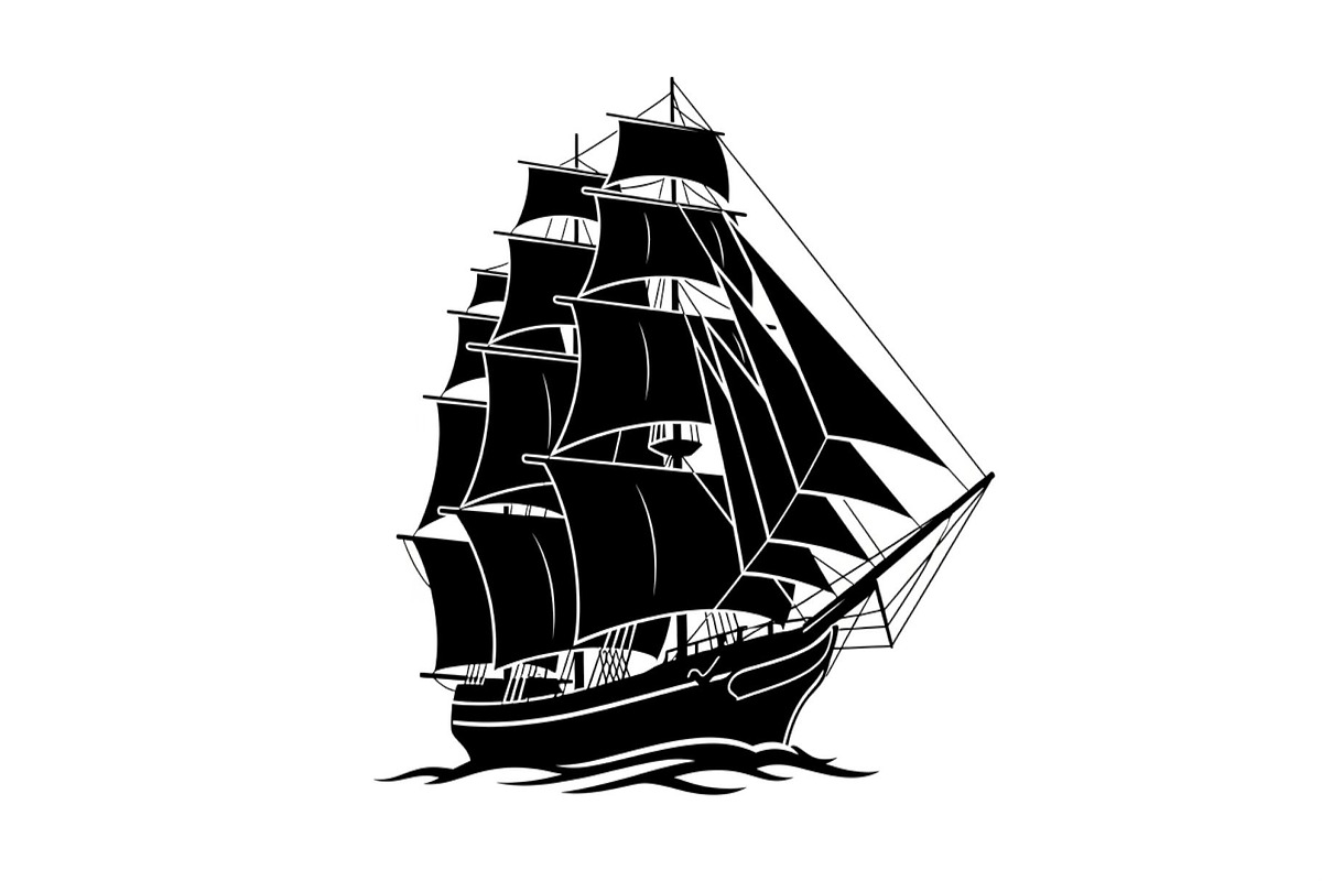 Vintage Sailing Ship SVG Bundle, an Illustration by Designs_River (Photo 19 of 31)