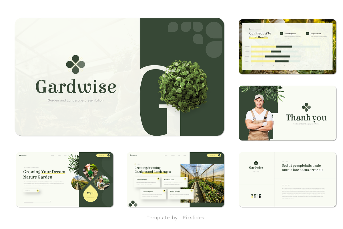 Gardening & Landscape PowerPoint, a Presentation Template by Pixslides (Photo 6 of 7)