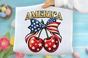Faux Yarn Patriotic America Cherry, an Illustration by designcity5 (Thumbnail 4 of 9)