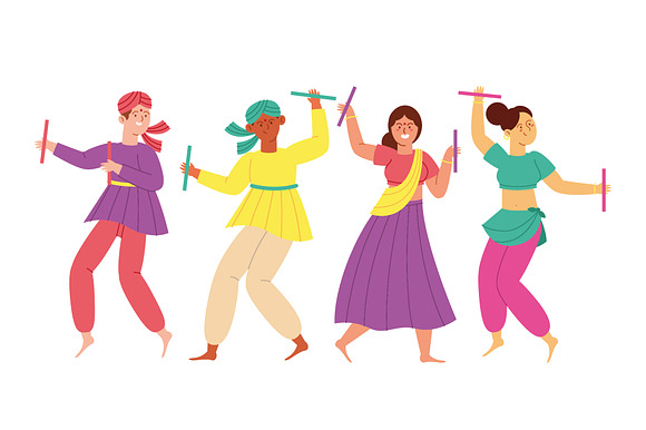 Traditional Hindu Dancers Set preview 2
