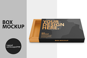 Sliding BOX psd Mockup