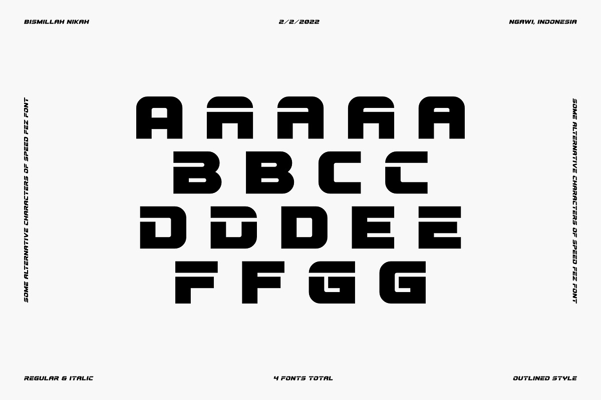 SPEED FEZ FONT, a Sans Serif Font by Andika Fez (Photo 8 of 9)