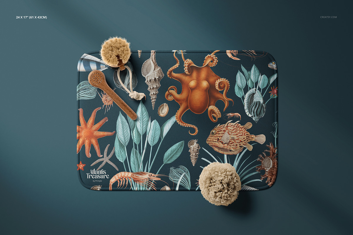 Microfiber Bath Rug Mockup Set, a Product Mockup by creatsy5 (Photo 4 of 10)