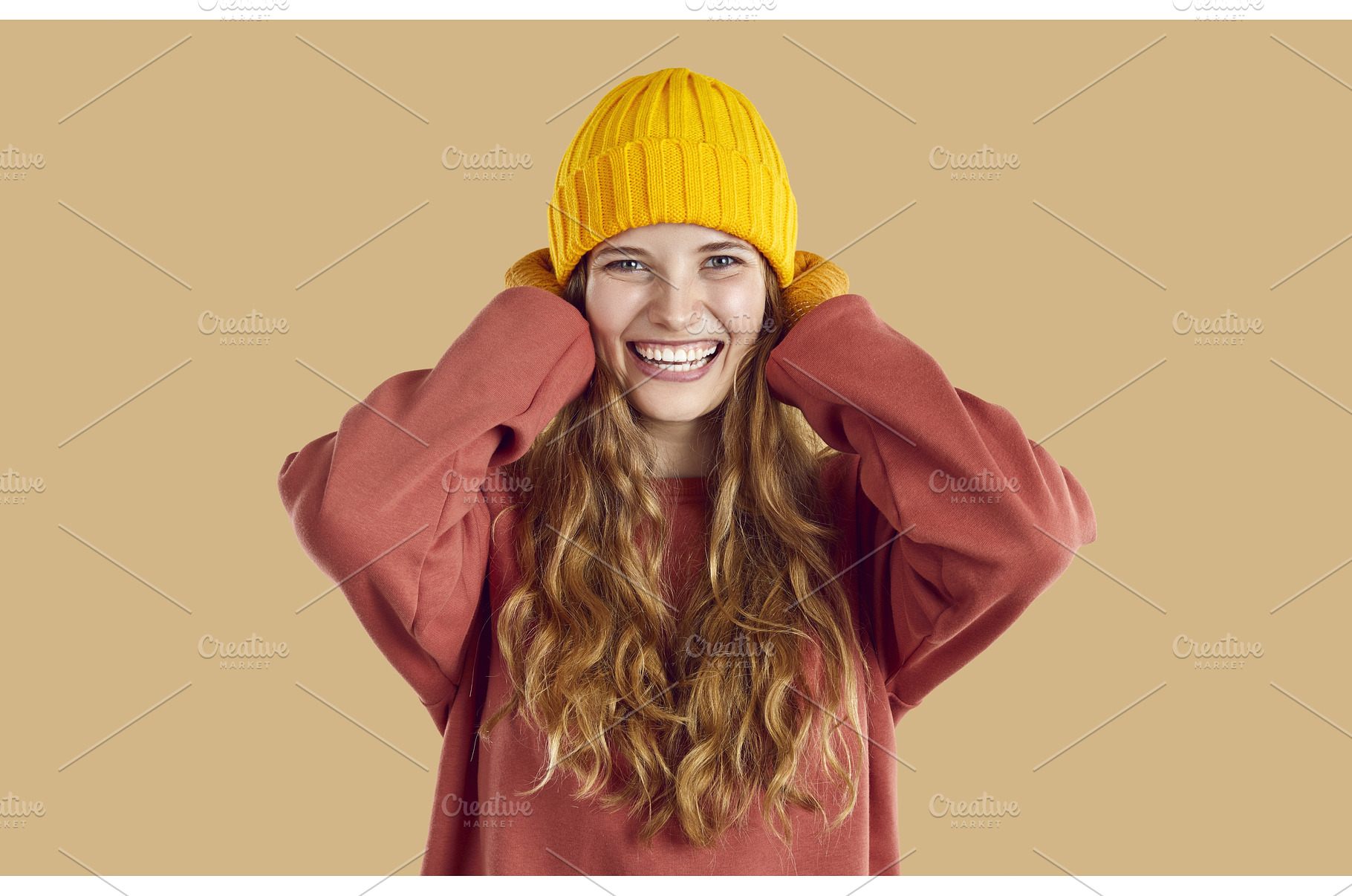 Happy cheerful beautiful young woman, a Person Photo by StudioRomantic