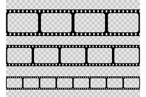 Old Retro Film Strip Frame, Cinema.