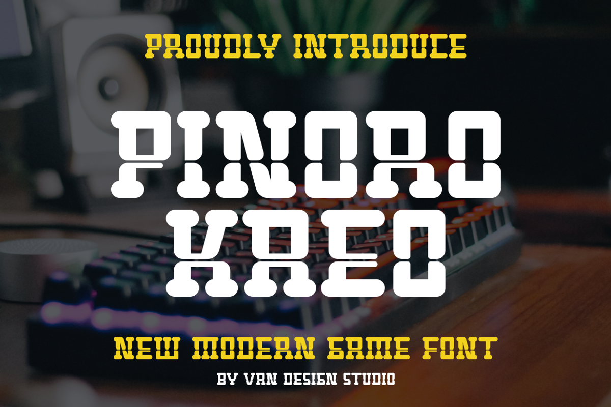 PINORO KAEO, a Serif Font by Viswal Studio (Photo 1 of 5)