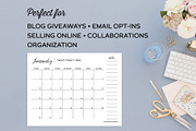 Calendar Templates for Illustrator, a Templates & Theme by Michelle Hickey Design (Thumbnail 4 of 5)
