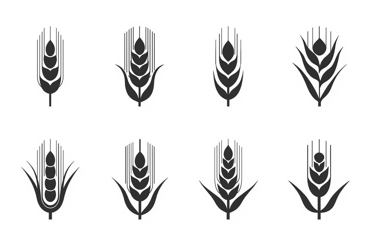 Wild Grass & Grain Vector Set, an Illustration by BIPLOB EXPERT (Photo 4 of 9)