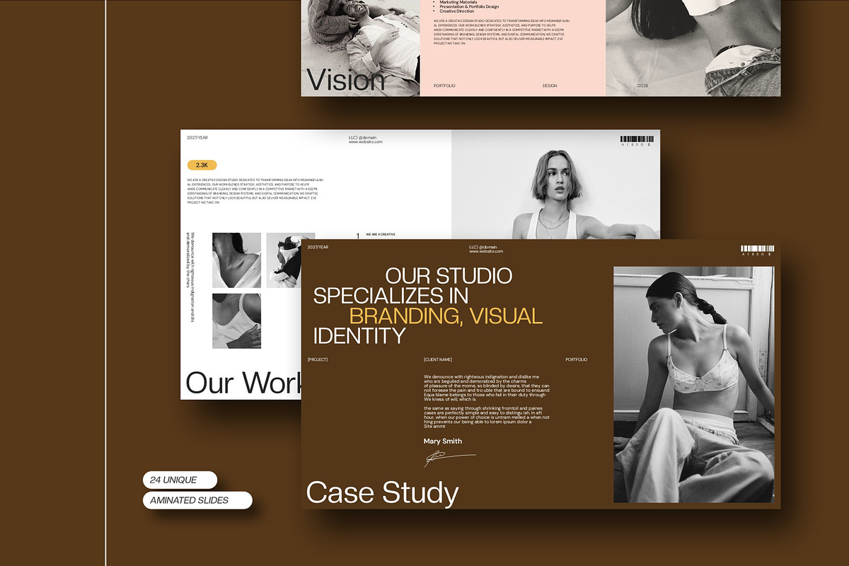 Brand Portfolio Presentation, a Presentation Template by Dream-Lab (Photo 3 of 9)