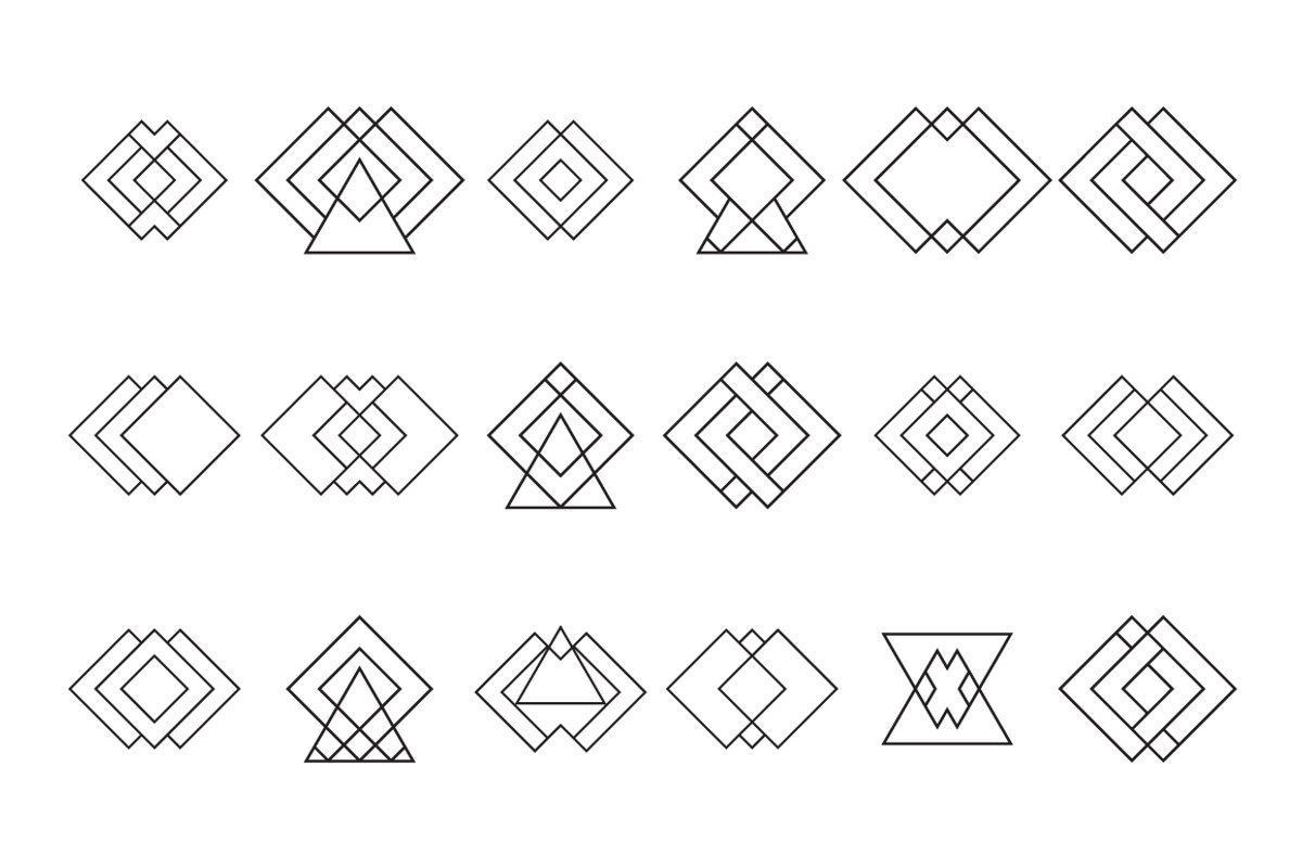 Set of trendy logotypes, an Education Illustration by Helen Sko (Photo 3 of 9)