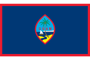 Guam flag vector Illustration