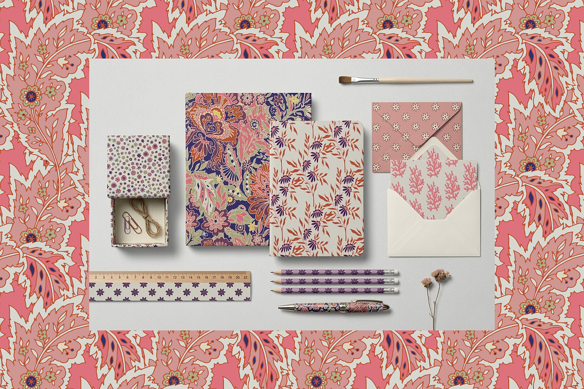 Vintage Floral Seamless Patterns, a Pattern Graphic by Sonulkaster (Photo 6 of 11)
