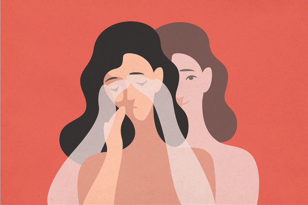 Self-deception concept, a Person Illustration by Good Studio (Photo 1 of 3)